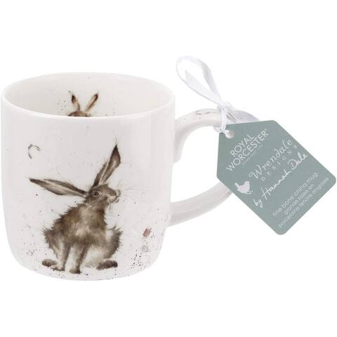 Royal Worcester Wrendale Designs 14 Ounce Mug Good Hare Day (Hare)