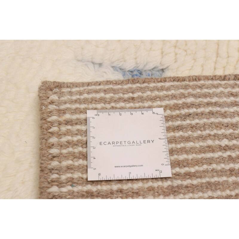 ECARPETGALLERY Hand-knotted Tangier Cream Wool Rug - 7'11 x 9'11