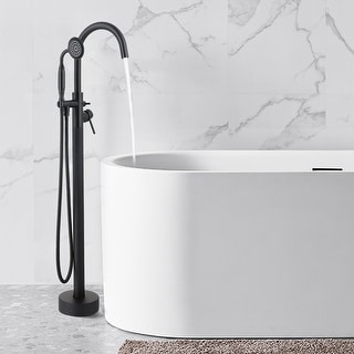 Vanityfair Floor Mount Freestanding Bathtub Faucet Tub Filler with Hand Shower