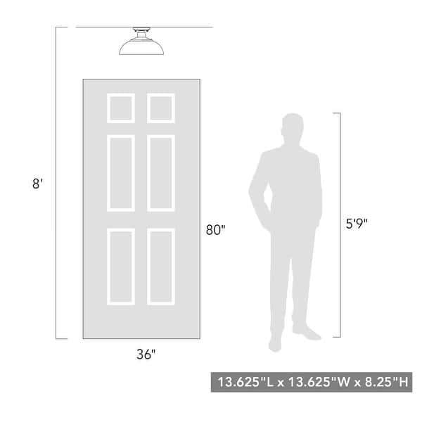 Levitt 13.625" Wide 1-Light Natural Black Outdoor Semi-flush