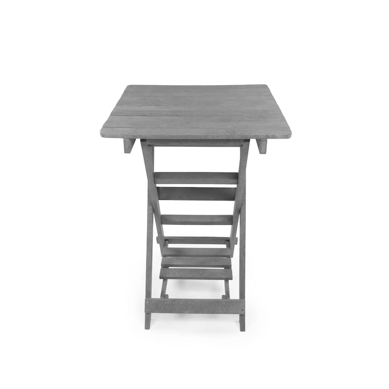 Patagonia Fully Assembled All-Weather Recycled HDPE Outdoor Folding Bar table