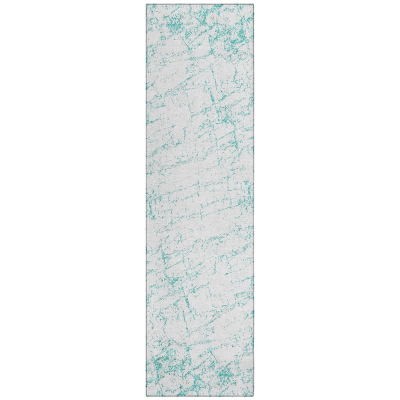 Machine Washable Indoor/ Outdoor Chantille Modern Texture Rug