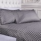 preview thumbnail 22 of 75, Superior Cotton Blend Polka Dot Bed Sheet Set Full - Grey