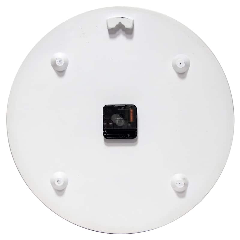 Blanc Fleur Wall Clock - 15 x 1.38 x 15 - 15 x 1.38 x 15