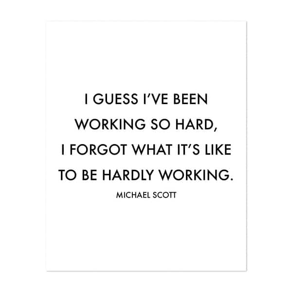 Typography Humor Michael Scott Quotes Sayings Art Print/Poster Bed Bath & Beyond 34912047