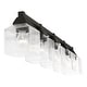 preview thumbnail 6 of 9, Livex Lighting 5-light Black Vanity Sconce, 10385-04 - 42" W X 9.5" H X 6.75" EXT