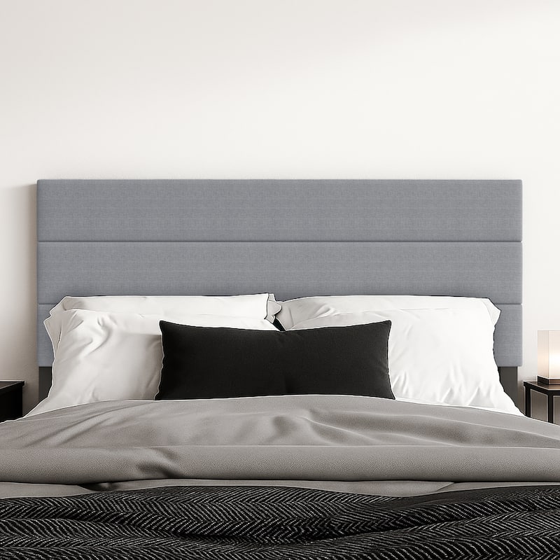 Etta Tufted Upholstered Headboard - Grey - King
