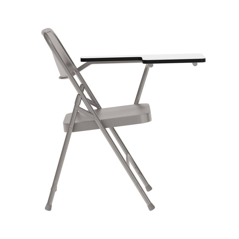 2 Pack Premium Steel Folding Chair with Left Handed Tablet Arm - 19.75"D x 18.5"W x 30"H