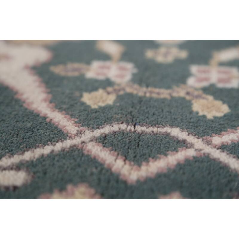 Oushak Indian Area Rug Handmade Wool Carpet - 4'2"x 6'1"