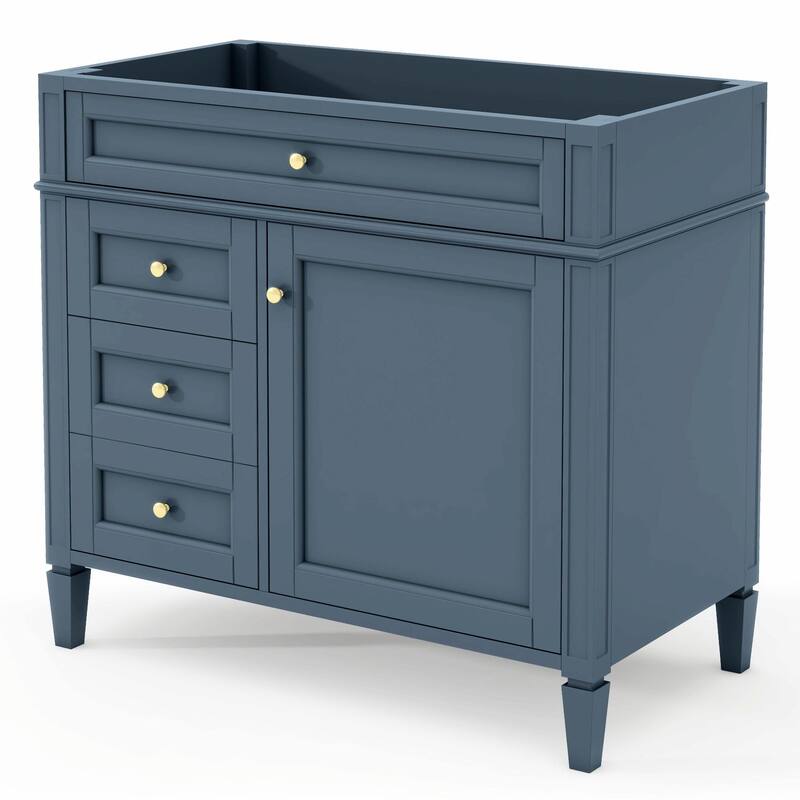36'' Bathroom Vanity with Top Sink, 3 Drawers for Stylish Storage