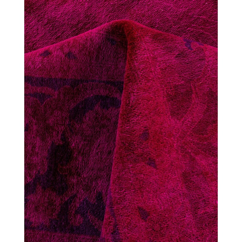 Contemporary Overdyed Wool Hand Knotted Area Rug - 9' 3" x 12' 3"