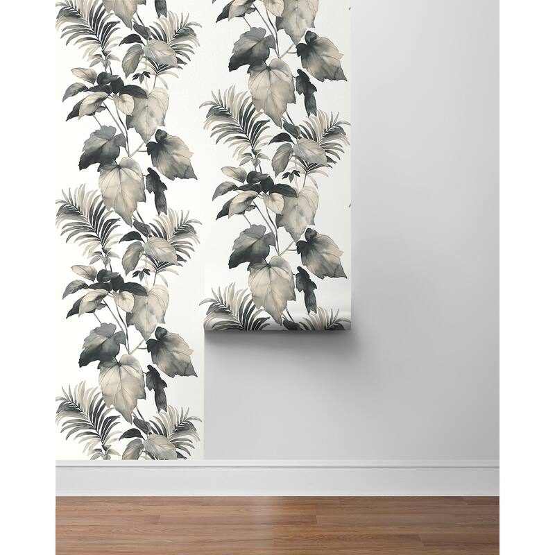 Harry & Grace Leaf Stripe Peel and Stick Wallpaper