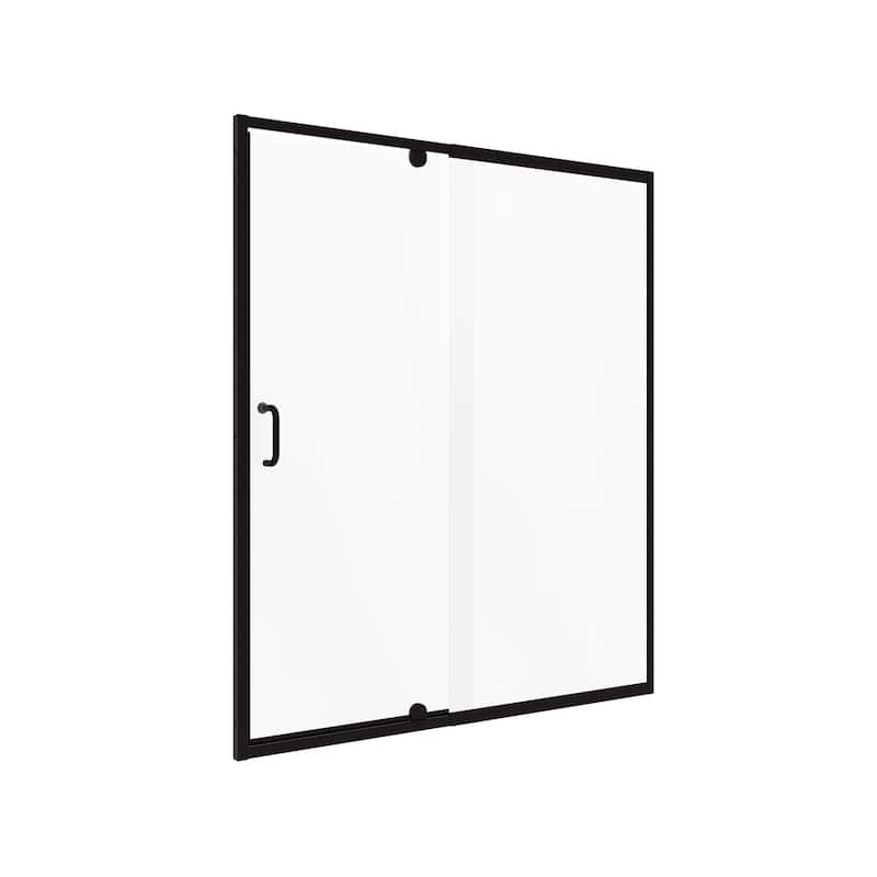 CRAFT + MAIN CVDP4869-CL Cove 69" High x 48" Wide Pivot Semi Frameless - Matte Black