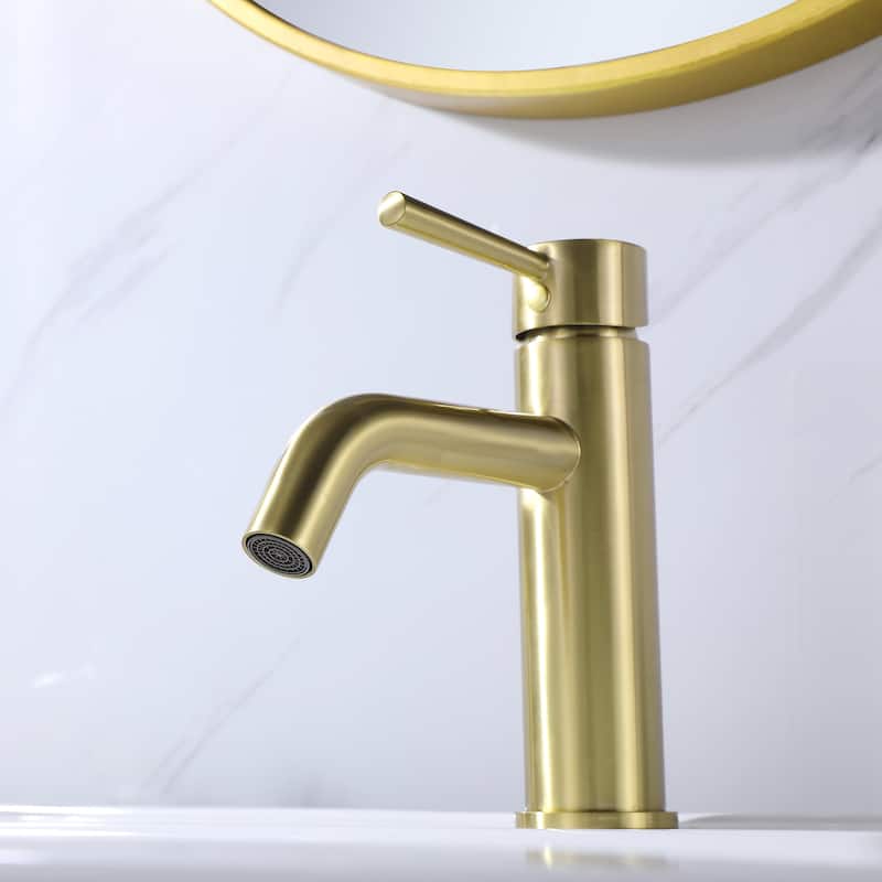 Single Handle Single Hole Deck Mounted Bathroom Faucet