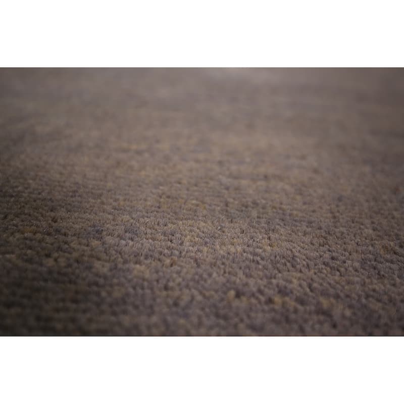Gray & Beige Gabbeh Modern Area Rug Hand-Knotted Wool Carpet - 4'9" x 6'5"