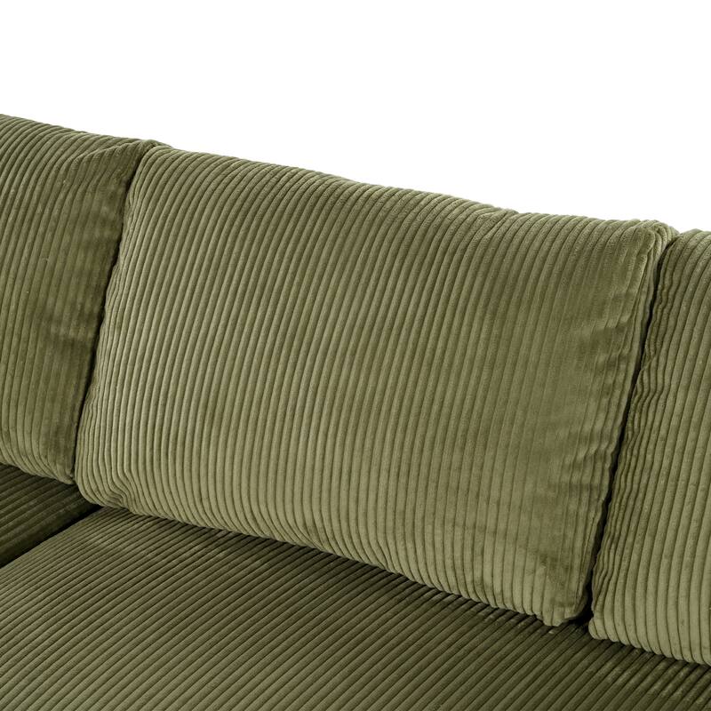 Deep Seat Sleeper Sofa Sectional Sofa Bed Built-in Cup Holders, Charging Ports