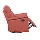 preview thumbnail 6 of 20, Fremont & Park Monte 35.5" Leather Swivel Glider Manual Recliner - 360-Degree Swivel