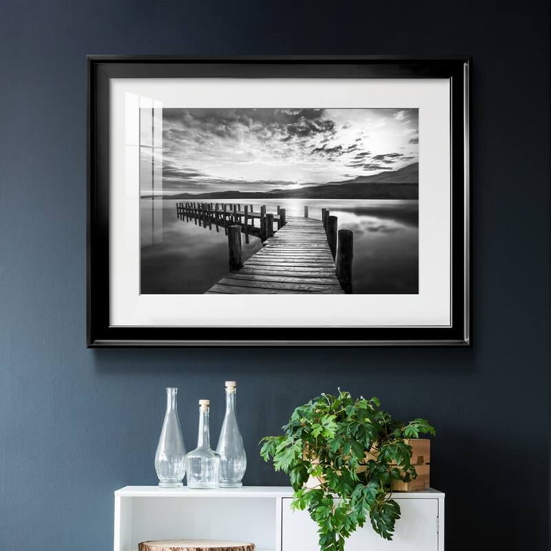 Evening Dock Premium Framed Print - Ready to Hang