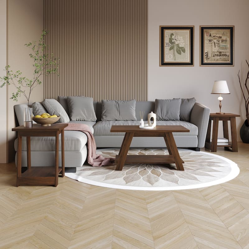 CraftPorch 3-Pieces Coffee Table Set