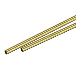 Lot De 6 Tubes Ronds En Laiton - Diamètre Extérieur 5.5 Mm, Épaisseur 0.25 Mm, Longueur 300 Mm - Marque Uxcell