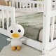 preview thumbnail 6 of 8, White Double Twin Size Pine Wood House Floor Bed with Fence, Guardrails, without door for Bedroom
