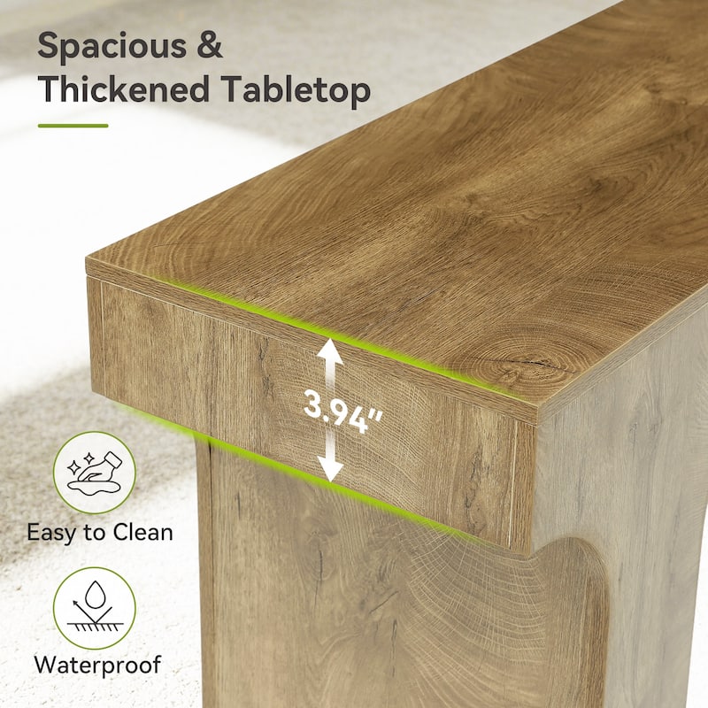 63-Inch Long Bar Table, Rectangular Counter Height Pub Table