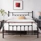 preview thumbnail 26 of 34, VECELO Platform Bed Frame with Headboard-Twin/Full/Queen Size Bed Black - Queen