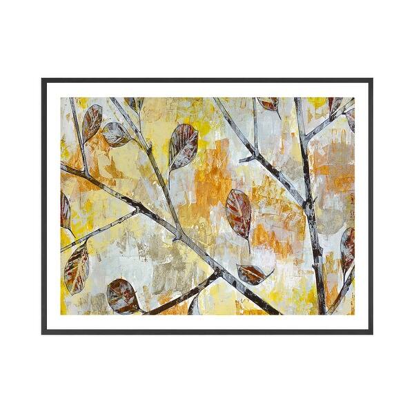 slide 2 of 3, Wind Tossed Autumn Leaves Framed Print Wall Art by Norman Wyatt Jr.