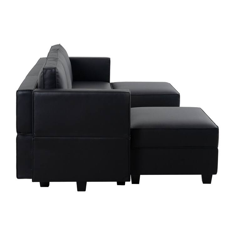 Modular Convertible Sectional Sofa Bed - Reversible Sleeper Couch