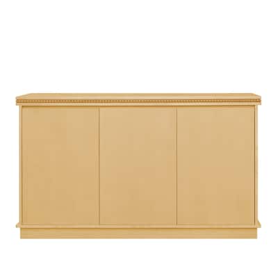 Classic Wooden Sideboard with Beaded Trim - Elegant Storage Cabinet for Dining or Living Room