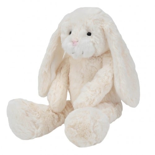 fluffy toy rabbit with floppy ears