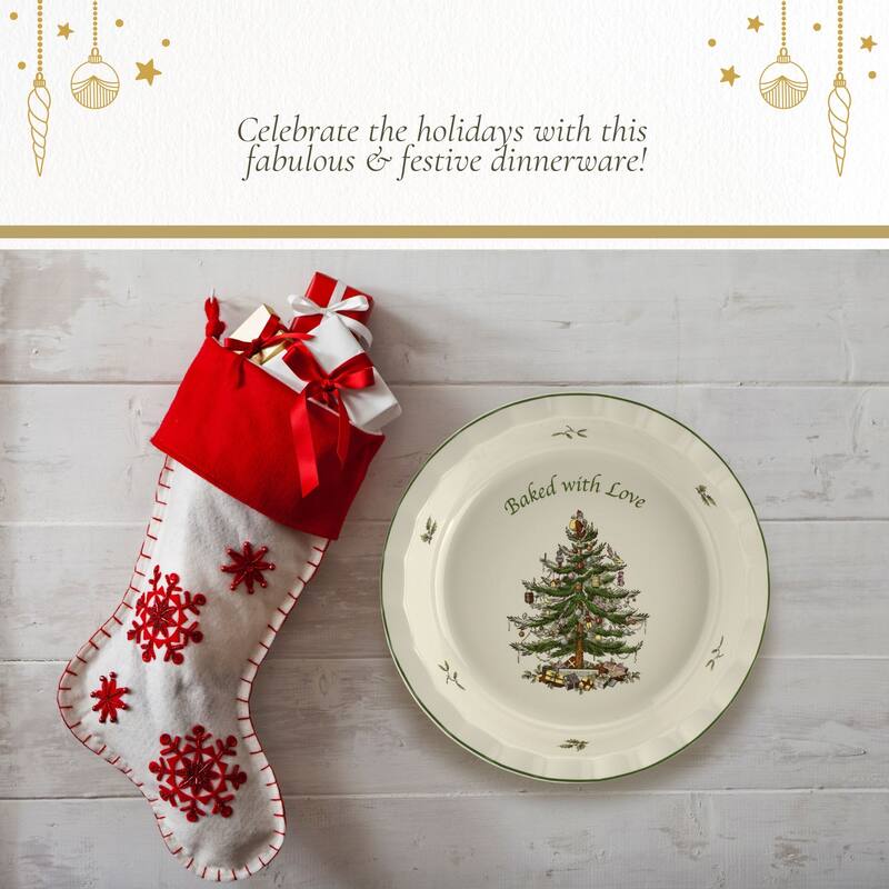 Spode Christmas Tree Baked With Love Pie Dish