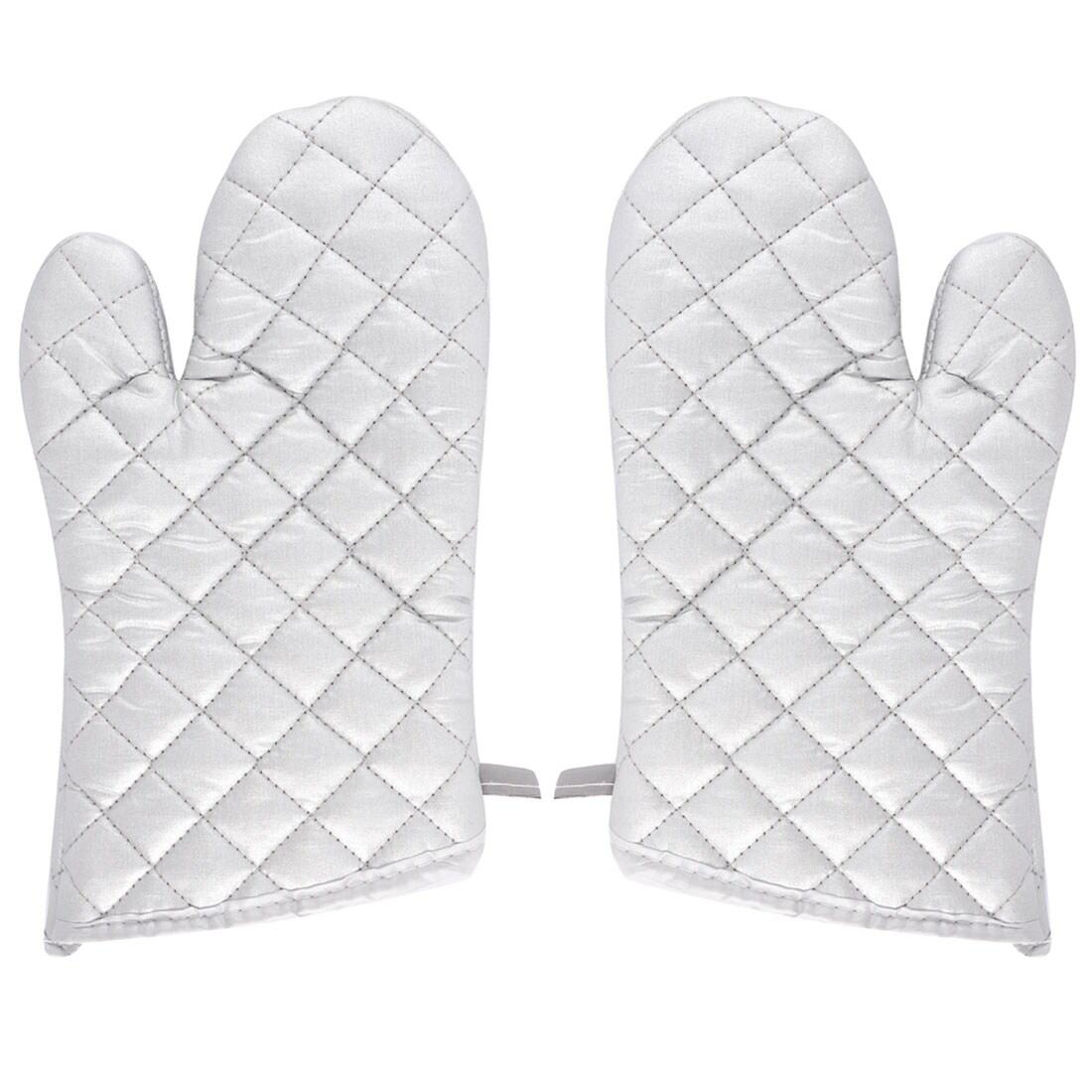 Unique Bargains Canvas Non-slip Oven Mitts Heat Resistant Gloves