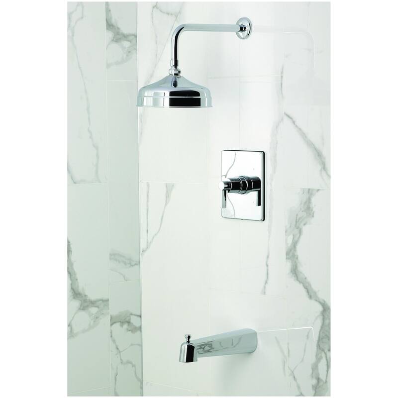 Kingston Brass KB634.NDL NuvoFusion Tub and Shower Trim Package with