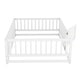 preview thumbnail 9 of 9, Full Size Floor Bed, Montessori Floor Bed with Fence and Door, Kids Montessori Bed Full Size