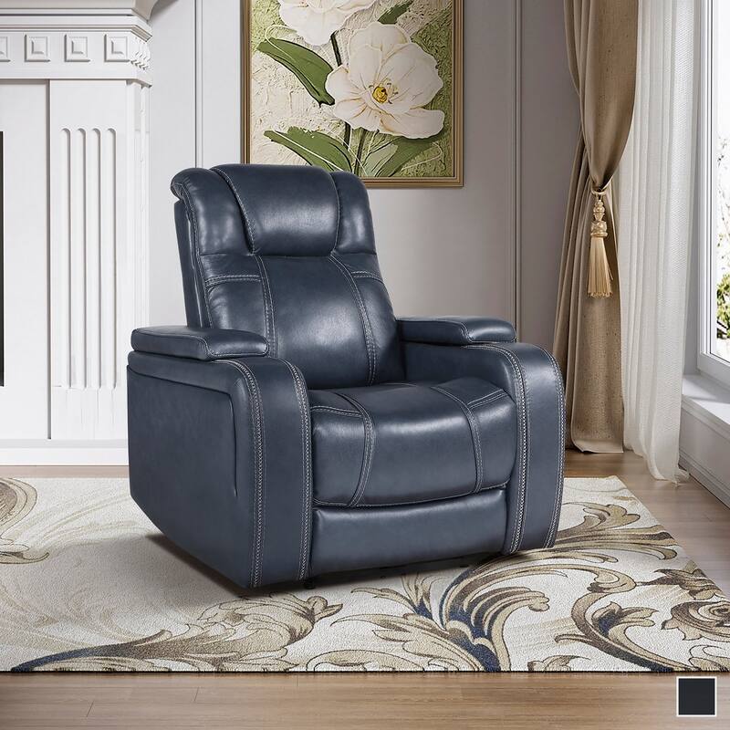 Lourical Leather Match Power Reclining Chair