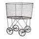 preview thumbnail 13 of 11, Metal Rolling Laundry Cart with Rack