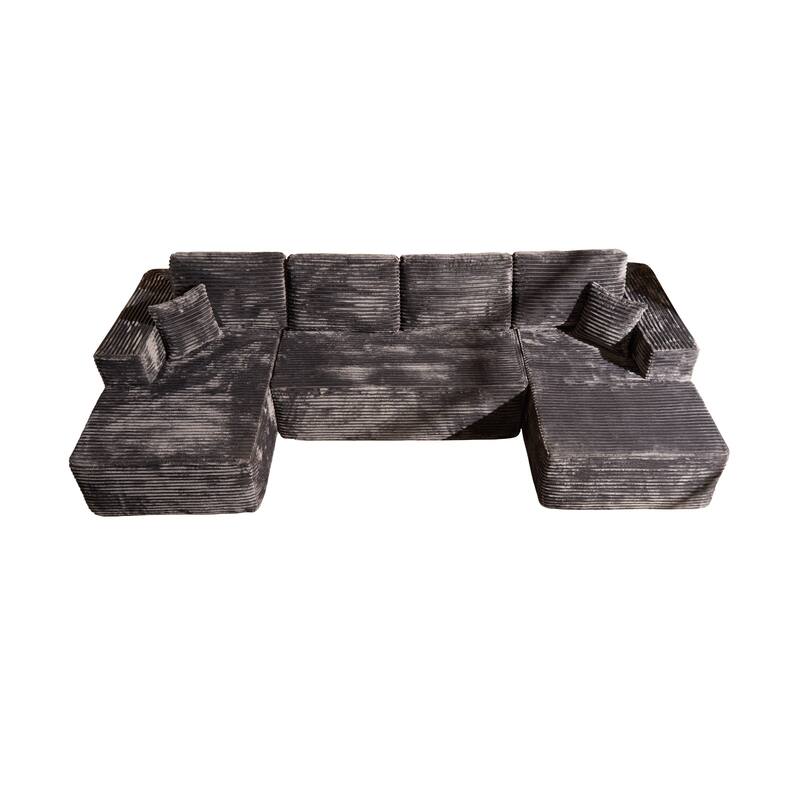 VIOS No-Assembly Plush Fabric Sofa Set​