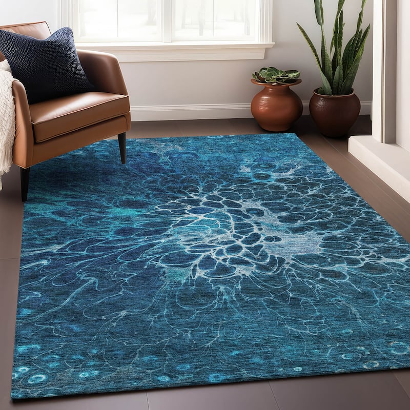 Premium Washable Super Soft Modern Floral Mayfield Rug