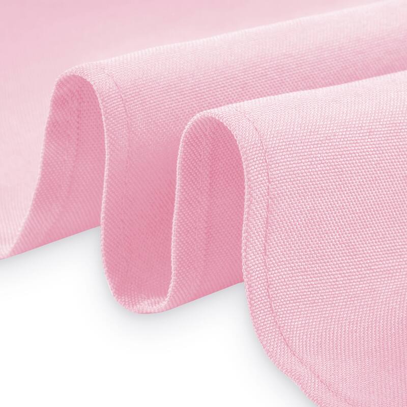 70 x 120in Rectangular Polyester Tablecloth Pink