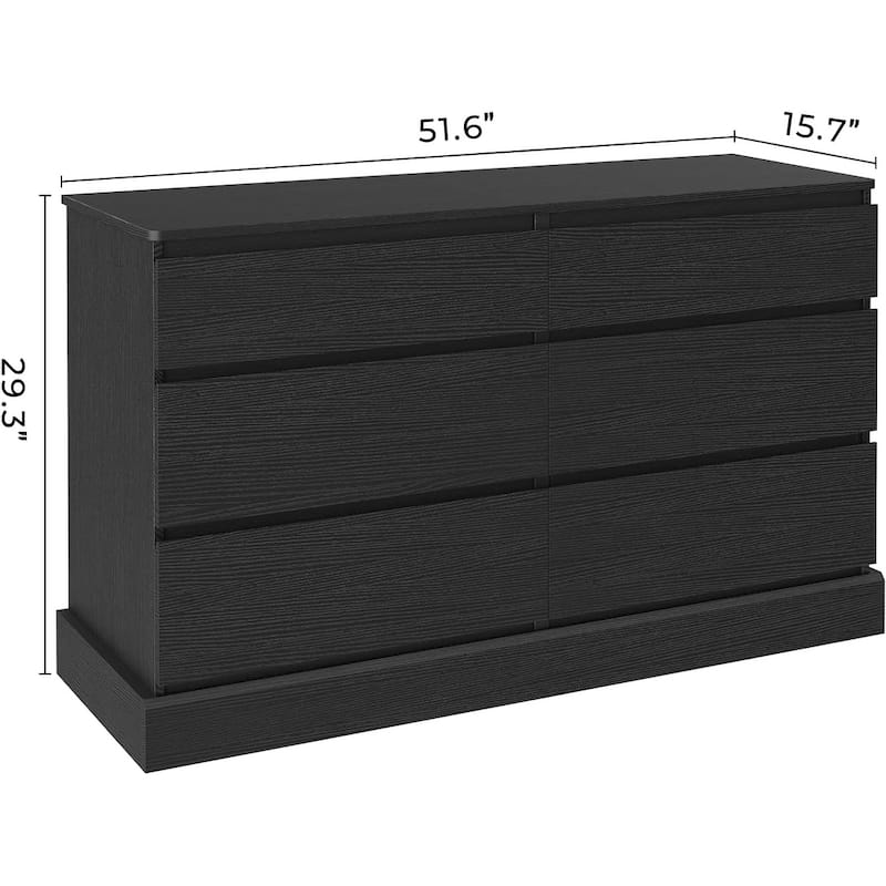 6 Drawer Dresser Chest of Drawers Storage Tower Clothes Organizer