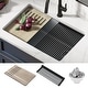 preview thumbnail 77 of 121, KRAUS Bellucci Workstation Undermount Granite Composite Kitchen Sink