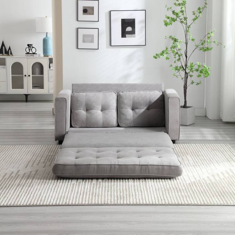 3 Fold Sofa,Convertible Futon Couch Sleeper Sofa Bed,Space Saving Loveseat,Pull Out Couch Bed