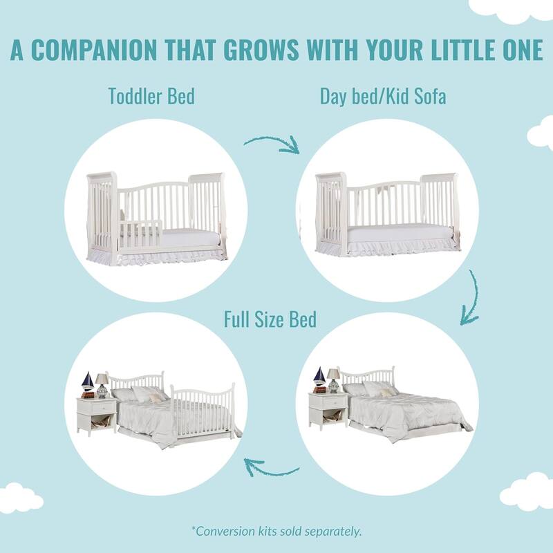Dream on Me Violet 7-in-1 Convertible Life Style Crib