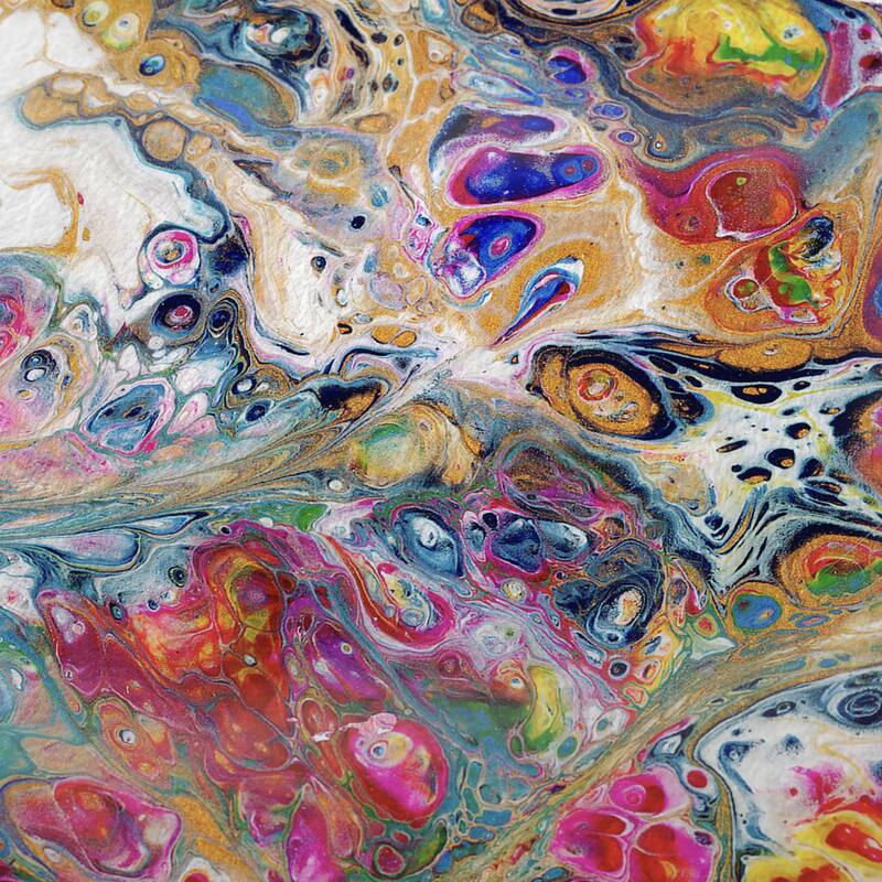 HomeRoots 50" X 70" White Blue And Gold Abstract Microfiber Plush Throw Blanket