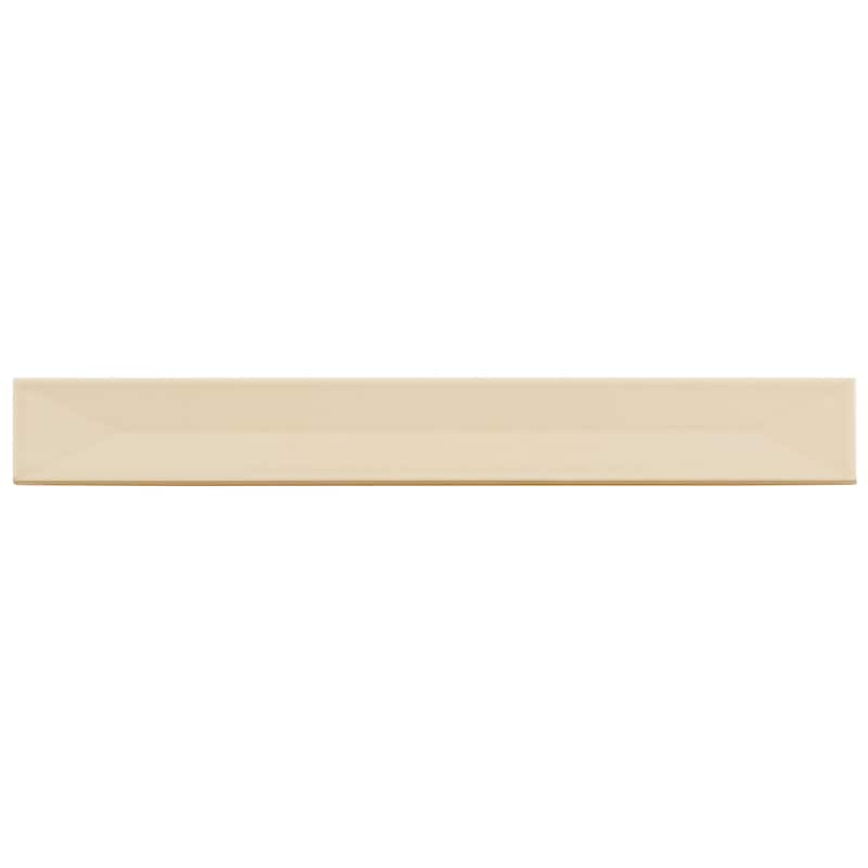 Apollo tile 2" x 16" Horizonte Glossy Alabaster Beige Ceramic Tile (10.76 sq ft/case) - 50 Pack