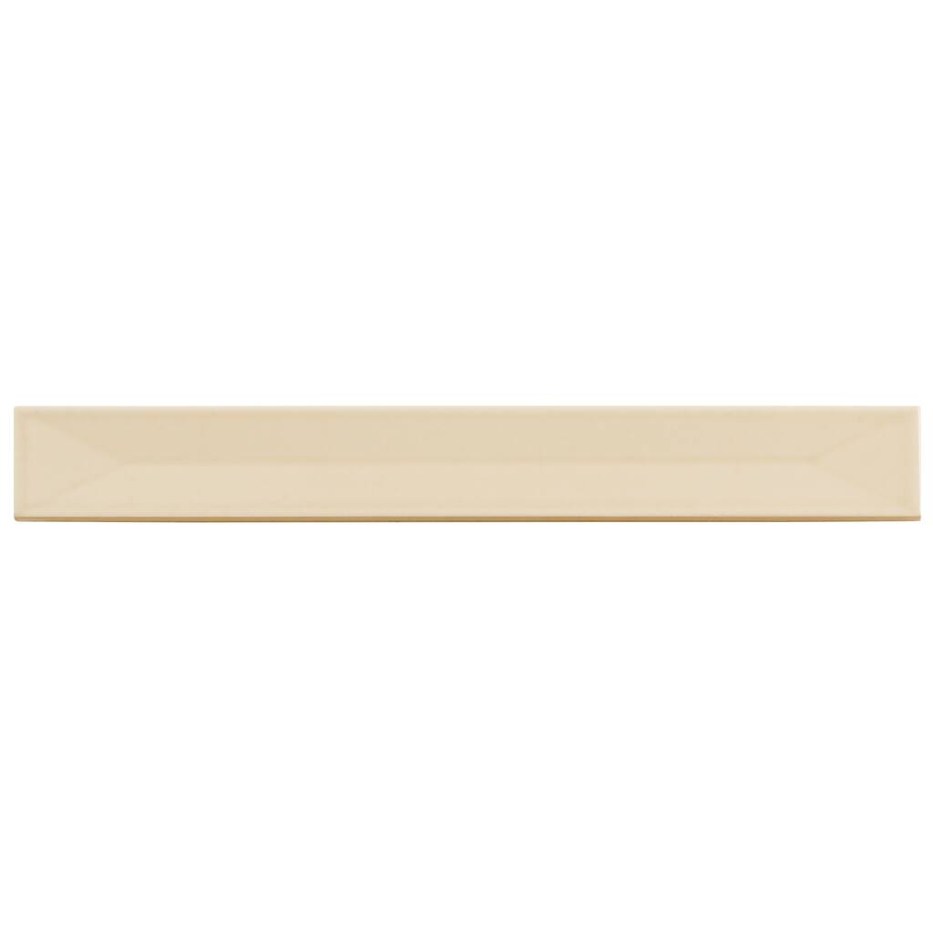 Apollo tile 2" x 16" Horizonte Glossy Alabaster Beige Ceramic Tile (10.76 sq ft/case) - 50 Pack
