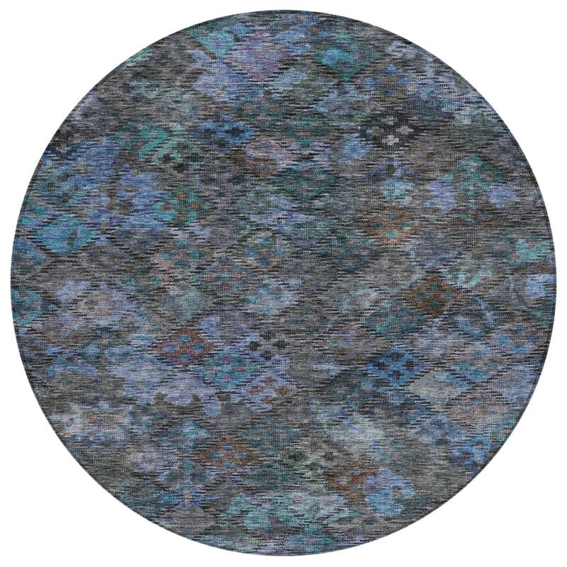 HomeRoots Floral Traditional Rectangle Outdoor Rug