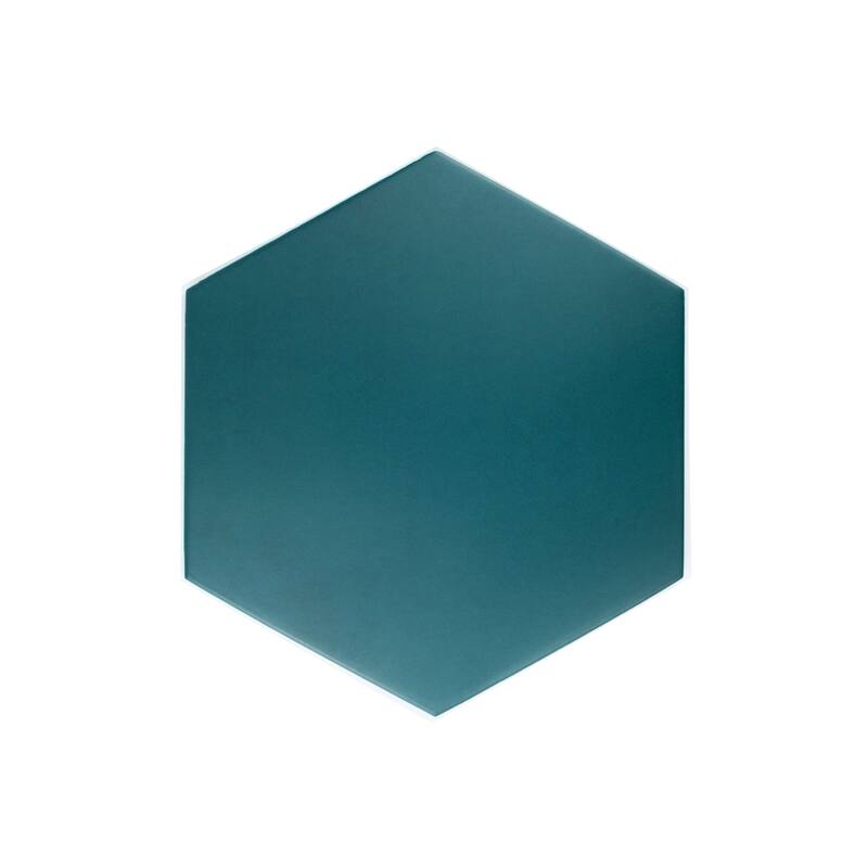 Cruz Bay Studio MKT61129 Honeycomb - 9" x 10" Geometric Floor and Wall - Blue Matte