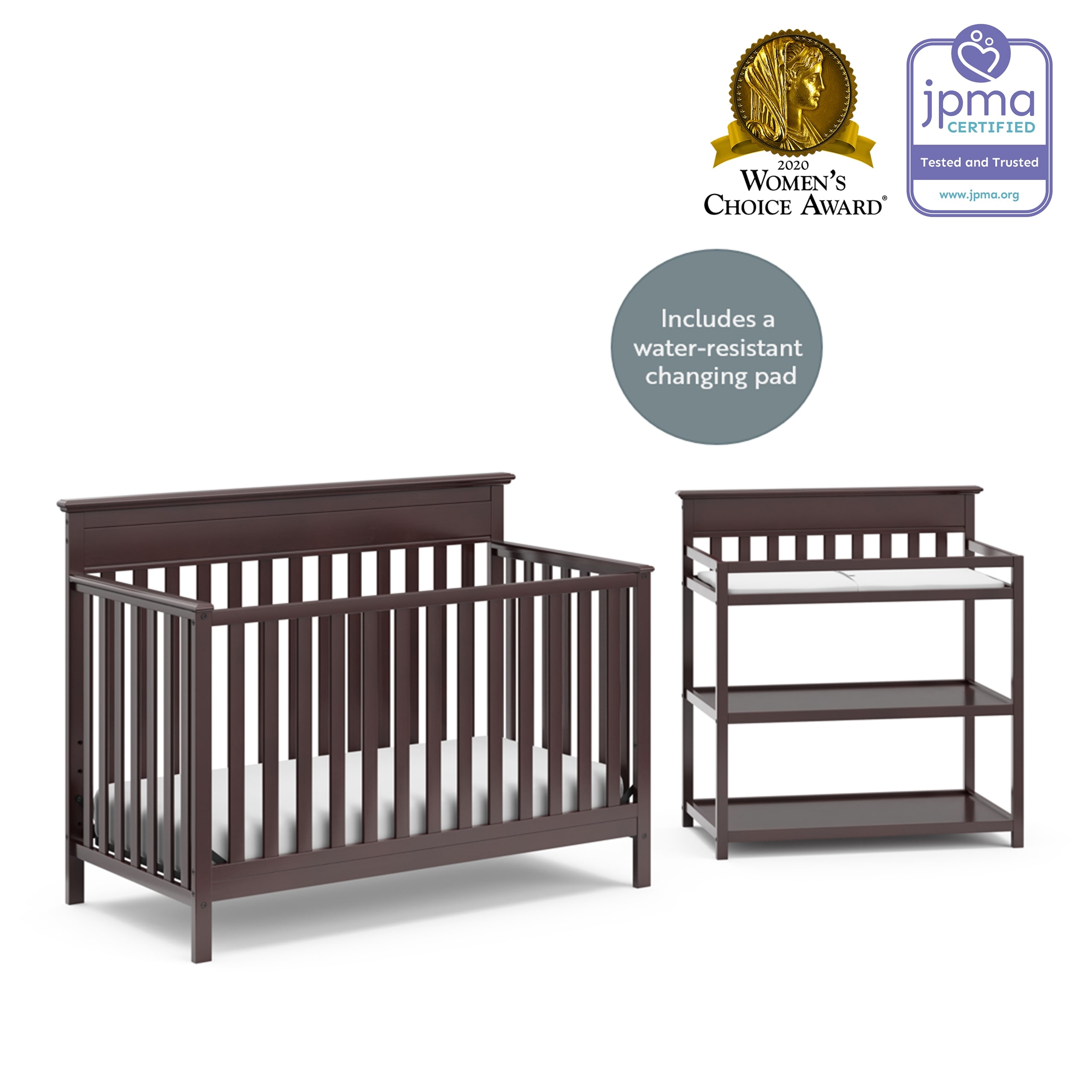 cot and change table set